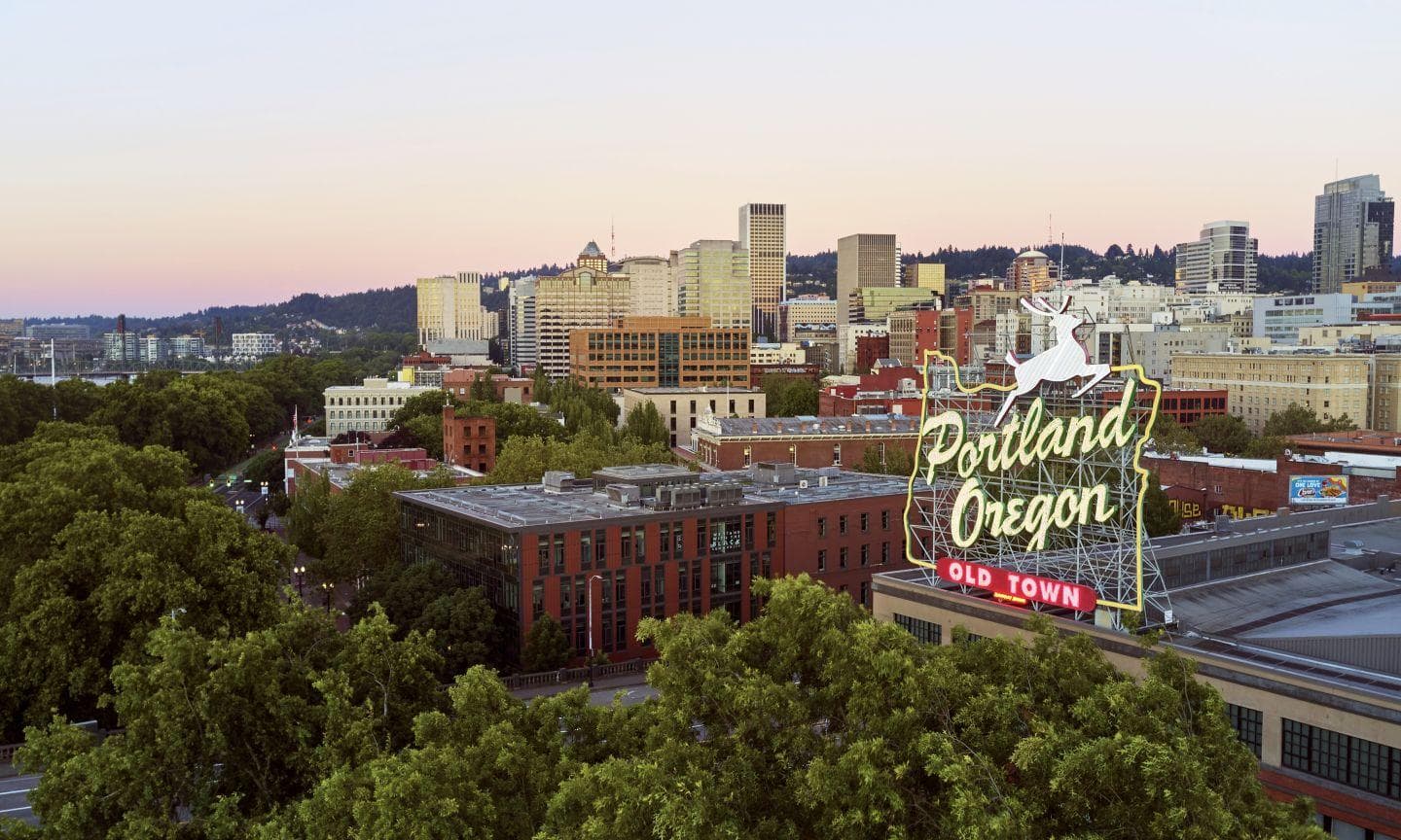 Portland Public Art Office cityscape